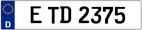 Trailer License Plate
